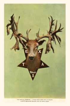 Paperback Vintage Journal Deer Trophy Head with 78 Points Book