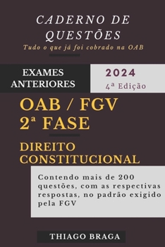 Paperback OAB 2a FASE DIREITO CONSTITUCIONAL: Caderno de Questões [Portuguese] Book
