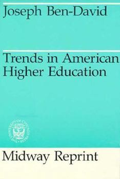 Paperback Trends in American Higher Education Book