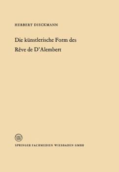 Paperback Die Künstlerische Form Des Rêve de d'Alembert [German] Book