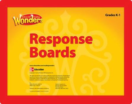 Hardcover Reading Wonders Reading Response Boards Grade K/1 Book