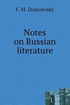 Hardcover Notes on Russian literature [Russian] Book