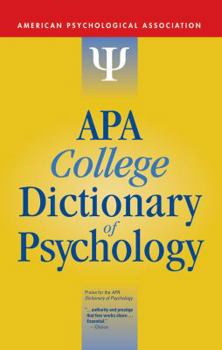 Paperback APA College Dictionary of Psychology Book