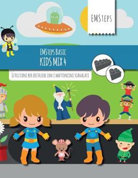 Paperback EMSteps Basic Kids Mix 4: Istruzioni per costruire con i mattoncini scanalati [Italian] Book