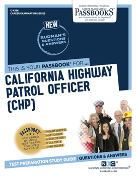 Paperback California Highway Patrol Officer (Chp) (C-4396): Passbooks Study Guide Volume 4396 Book