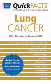 Paperback Quick Facts Lung Cancer: What You Need to Know--Now Book