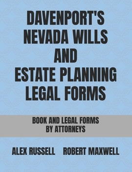 Paperback Davenport's Nevada Wills And Estate Planning Legal Forms Book