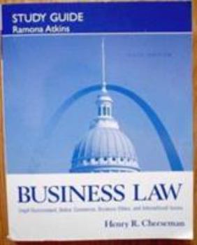 Paperback Study Guide for Business Law Book