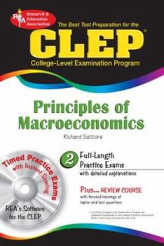 Paperback CLEP Principles of Macroeconomics [With CD-ROM] Book
