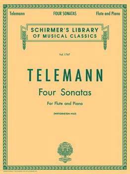 Paperback Four Sonatas: Schirmer Library of Classics Volume 1767 Flute & Piano Book