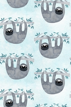 Paperback Weekly Planner: A Week to View Diary and Organiser - Sunday Start with Watercolor Sloth Pattern Cover Art Book