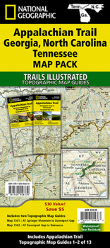 Map Appalachian Trail: Georgia, North Carolina, Tennessee [Map Pack Bundle] Book