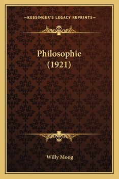 Paperback Philosophie (1921) [German] Book