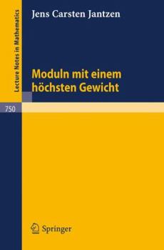 Paperback Moduln Mit Einem Höchsten Gewicht [German] Book