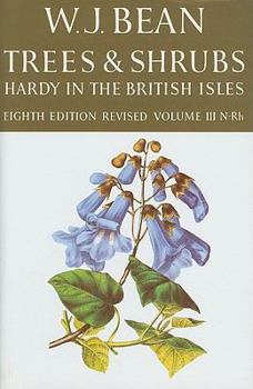 Hardcover Trees & Shrubs Hardy in the British Isles (Volume III: N-Rh) Book