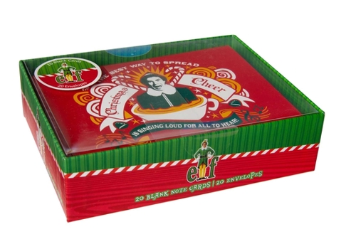 Hardcover Elf Blank Boxed Note Cards Book