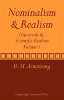 Paperback Nominalism and Realism: Volume 1: Universals and Scientific Realism Book
