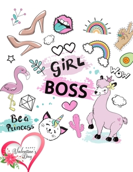 Paperback Girl Boss: valentines day books for kids - Activity book for kids that contains easy to advanced level fun Sudoku book for kids a Book