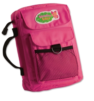 Misc. Adventure Bible Cover for Girls, Zippered, with Handle, Nylon, Pink, Medium Book