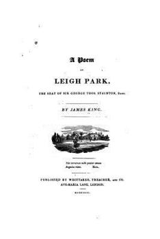 Paperback A Poem on Leigh Park, The Seat of Sir G.T. Staunton, Bart Book