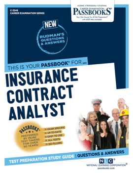 Paperback Insurance Contract Analyst (C-3246): Passbooks Study Guide Volume 3246 Book