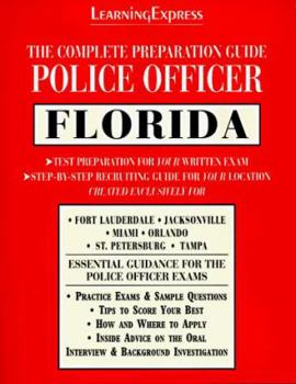 Paperback Police Officer Exam: Florida: Complete Preparation Guide Book