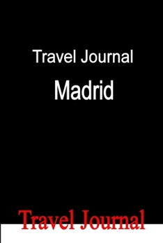 Paperback Travel Journal Madrid Book