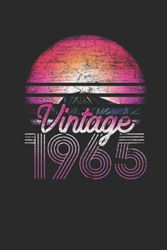 Vintage 1965: Dotted Bullet Notebook (6" x 9" - 120 pages) ~ Birthday Themed Notebook for Daily Journal, Diary, and Gift