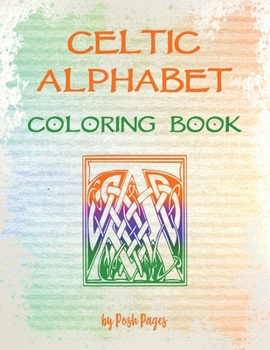 Paperback Celtic Alphabet Coloring Book: Large Capital Letter Monograms Book