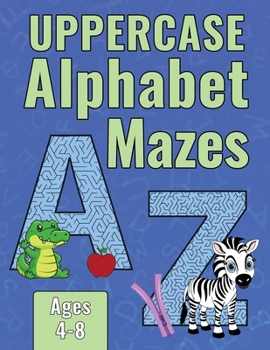 Paperback Uppercase Alphabet Mazes Book