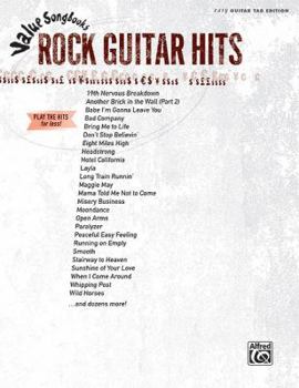 Paperback Value Songbooks -- Rock Guitar: Play the Hits for Less! (Easy Guitar Tab) Book