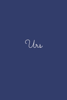 Urs: notebook with the name on the cover, elegant, discreet, official notebook for notes, dot grid notebook,