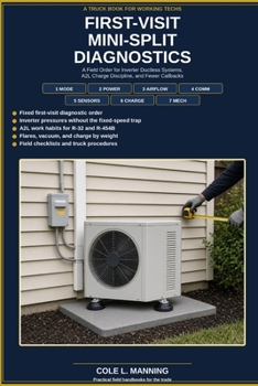 Paperback FIRST VISIT MINI SPLIT DIAGNOSTICS: A Field Order for Inverter Ductless Systems, A2L Charge Discipline, and Fewer Callbacks Book