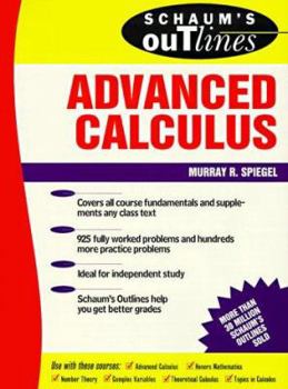 Paperback Schaum's Outline of Theory and Problems of Advanced Calculus Book