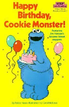 Library Binding Happy Birthday Cookie Monster Book