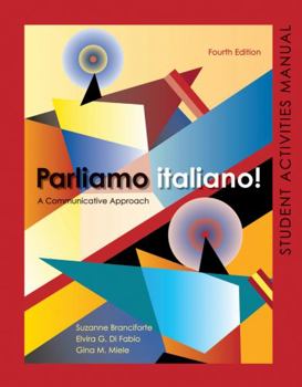 Paperback Parliamo Italiano!: Student Activities Manual [With CD (Audio)] Book