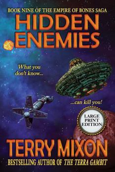 Paperback Hidden Enemies (Book 9 of the Empire of Bones Saga) (Large Print) Book