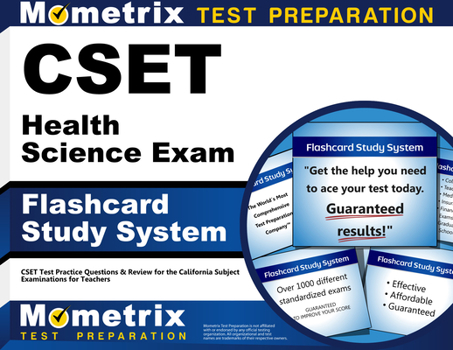 Cards Cset Health Science Exam Flashcard Study System: Cset Test Practice Questions & Review for the California Subject Examinations for Teachers Book