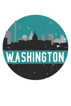 Paperback Washington DC: Dot Grid Washington DC / Journal Gift - Large ( 6 x 9 inches ) - 120 Pages -- Softcover Book
