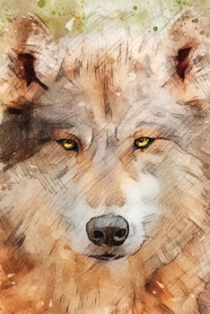 Password Log Book: Beautiful Brown Wolf Themed Painting Design. Discreet Password Keeper and Online Organizer For All Your Internet Login Usernames and Passwords. Large Print. Makes a Wonderful Gift!