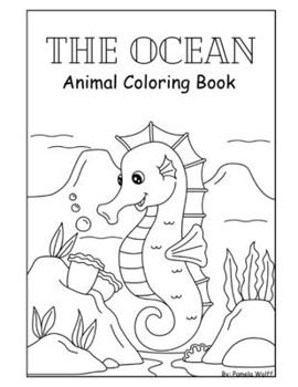 Paperback The Ocean: Animal Coloring Book