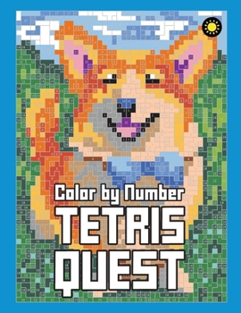 Paperback Tetris Quest Color By Number: Color Quest Activity Coloring Book for Adults Relaxation Book