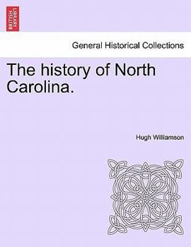 Paperback The History of North Carolina. Vol. I Book