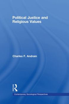 Hardcover Political Justice and Religious Values Book