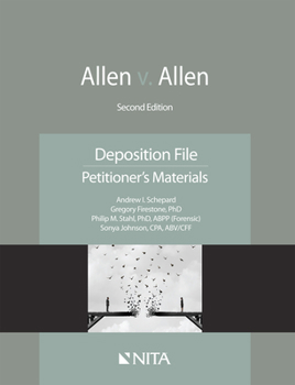 Paperback Allen v. Allen: Deposition File, Petitioner's Materials Book