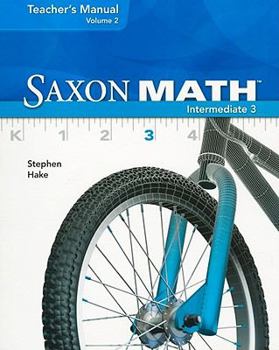 Spiral-bound Saxon Math Intermediate 3, Volume 2 Book