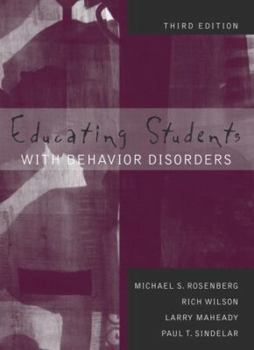 Hardcover Educating Students with Behavior Disorders Book