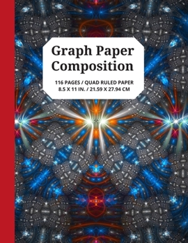 Paperback Graph Paper Composition: 5x5 Grid Paper Notebook with Uniquely Designed Book Cover, 116 Quad Ruled Pages for Student Projects, Games and More, Book