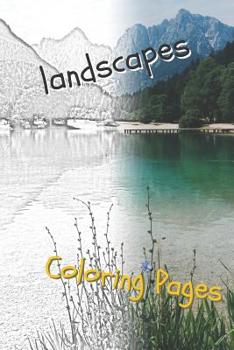 Paperback Landscape Coloring Pages: Beautiful Landscapes Coloring Pages, Book, Sheets, Drawings Book