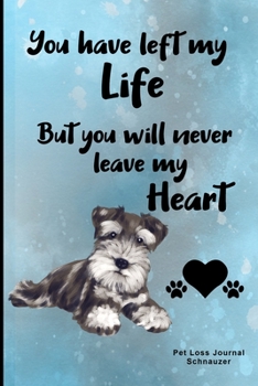 Pet Loss Journal Schnauzer: Guided Prompt Keepsake Workbook